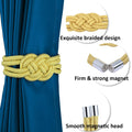 Magnetic Curtain Tiebacks, Decorative Curtain Holdbacks - 4 Pack