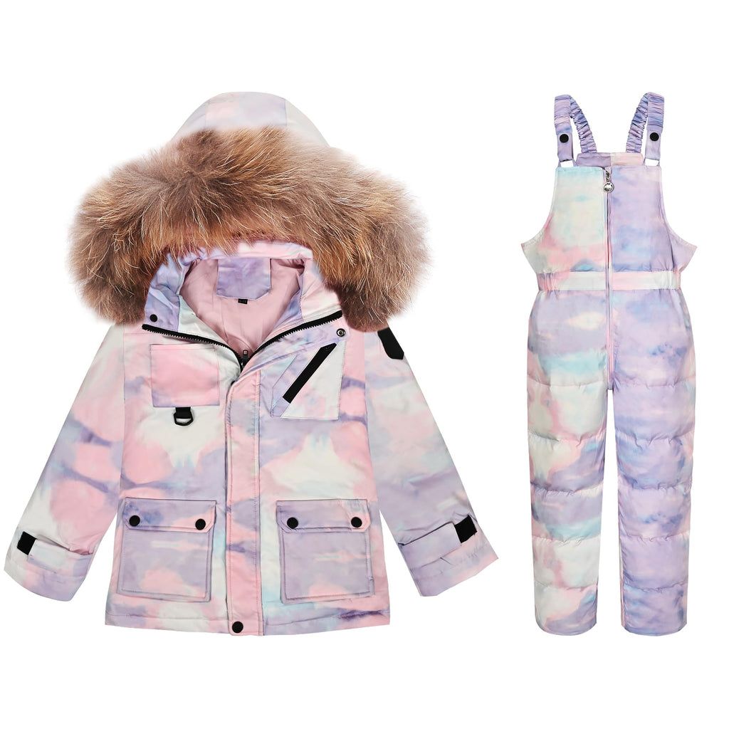 Toddler Snow Suit Girls, Toddler Winter Coat, Baby Infant Boys Snowsuit Snow Jacket & Pant for kids, Colorful