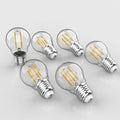LED Edison Bulbs with E26 Base, 80+ CRI, Clear (Pack of 6)