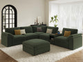 Extra Large Sectional Modular Sofa, U Shape Modular Sofa, Green