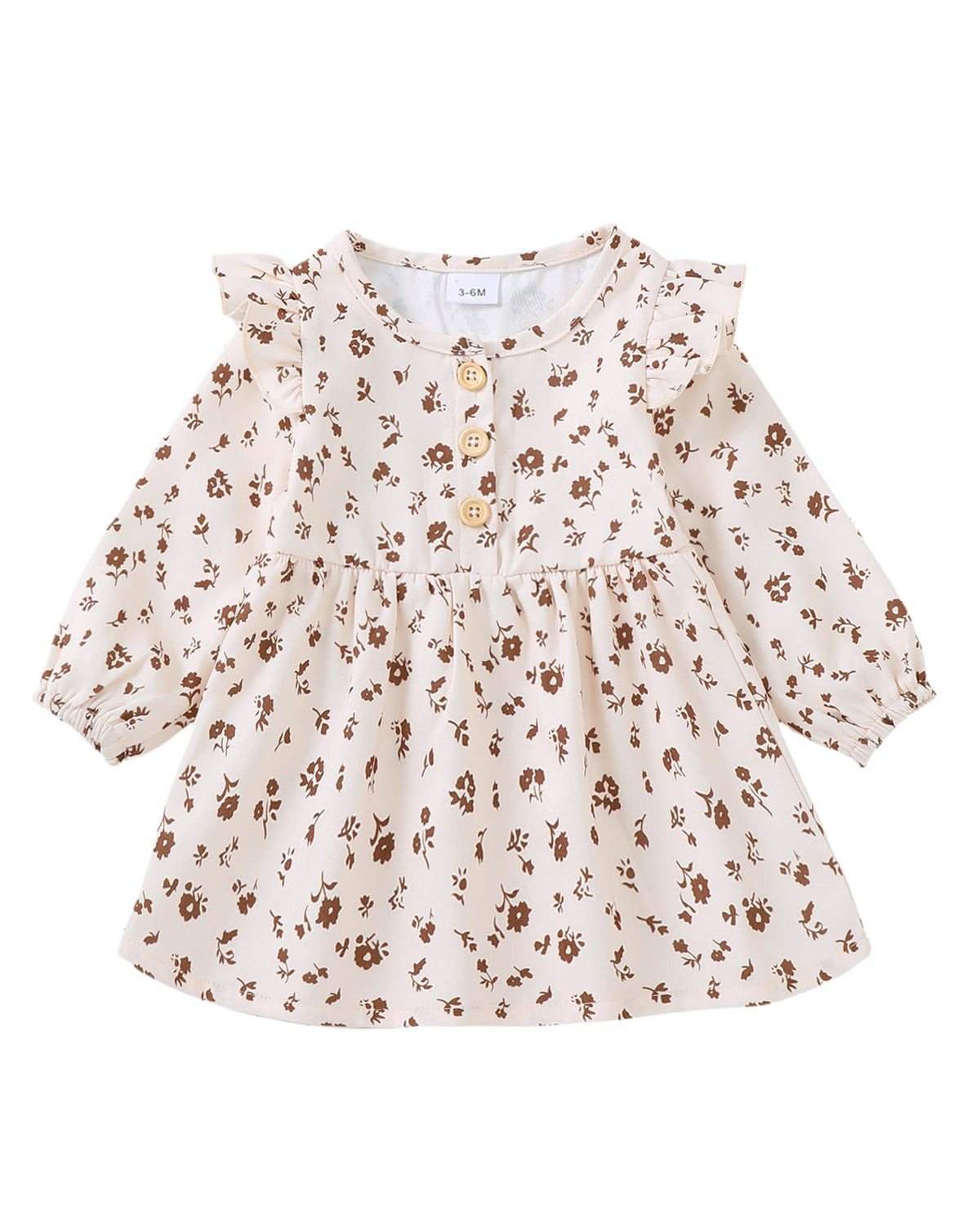 Toddler Dresses Fall Baby Girl Outfits Apricot Clothes