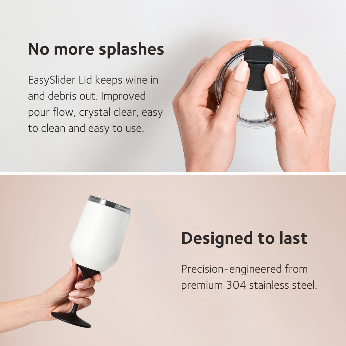 Wine Tumbler 2.0 | NEW | Award-winning Design with Detachable Stem | Premium Stainless Steel Wine Glass with Lid