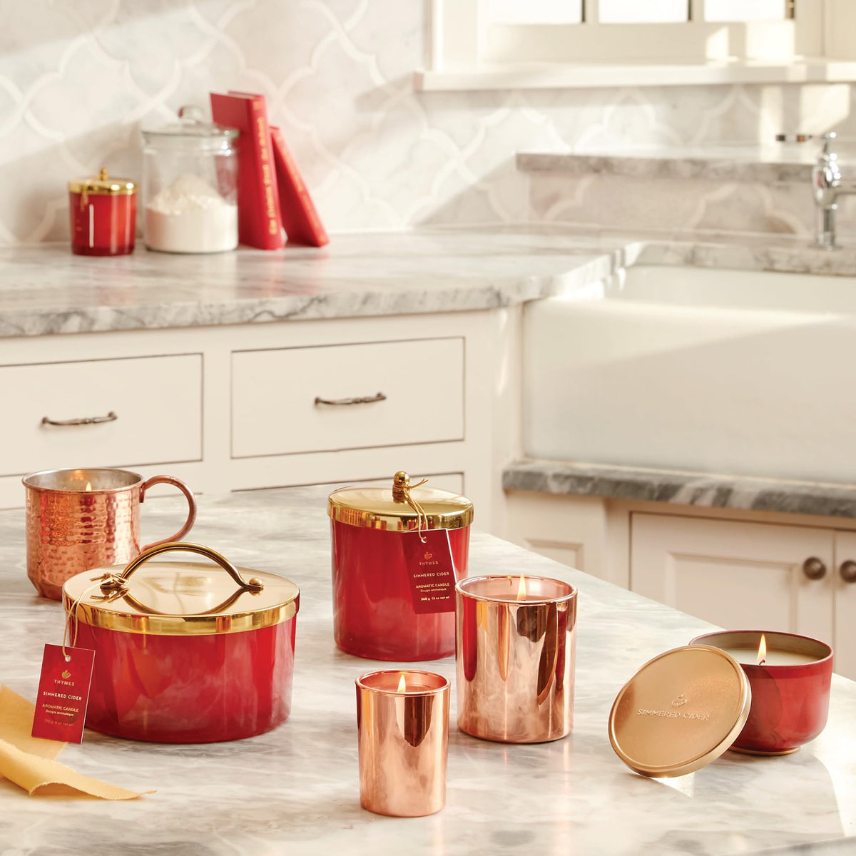 Scented Candles Decor - Luxury Home Fragrance Gifts for Women & Men - Fall Candles with Warm Notes of Apple, Clove, &
