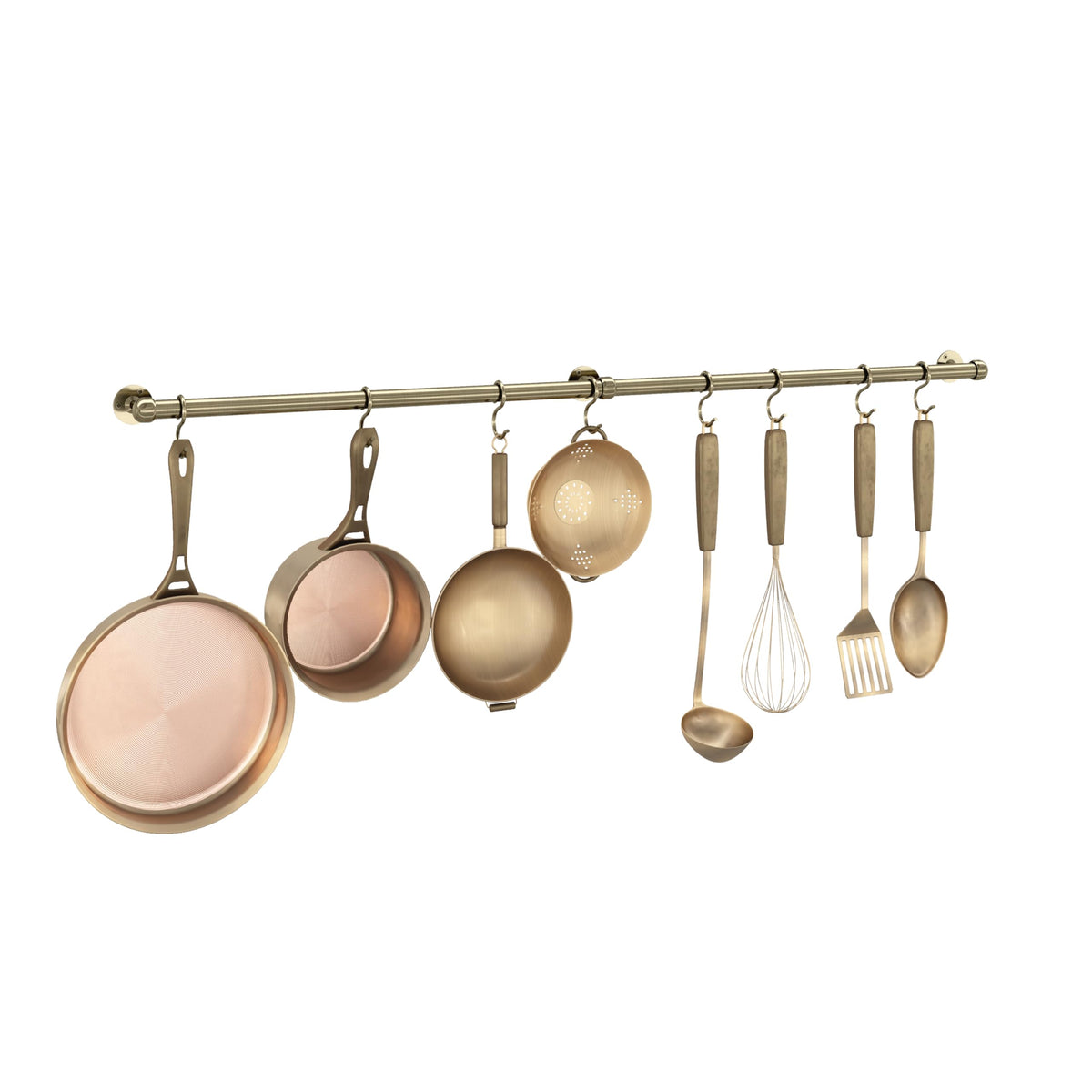 Hanging Pot Rack Hanger: 39.4 Inch Stainless Steel Pot and Pan Hanger Pot Rack Wall Mounted Hanging Pots and Pans