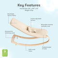 Rocker, Breathable & Washable, Natural Wood Frame