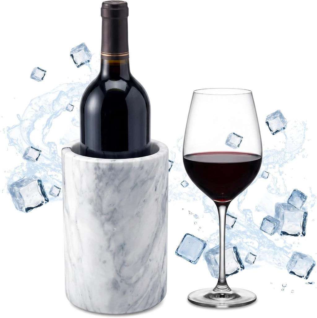 Birnava Marble Wine Chiller Bucket, Wine & Champagne Cooler for Party