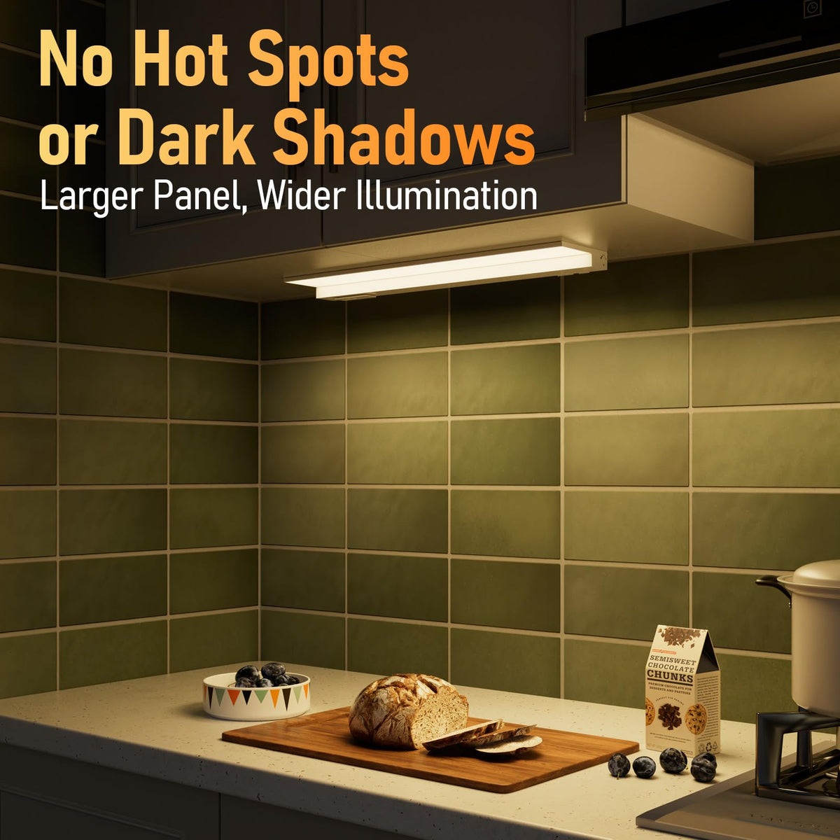 Ultra-Slim LED Under Cabinet Lighting Fits 24" Cabinets