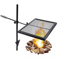 Swivel Campfire Grill Grate, Adjustable Heavy Duty Steel Open Fire Grill Rack, Fire Pit Grill Grate Over Fire Pit