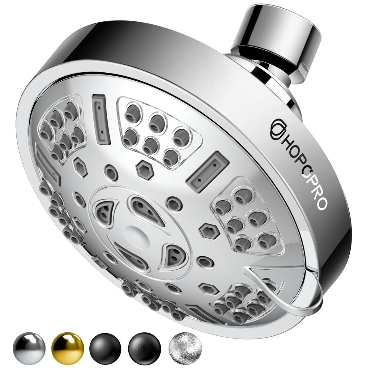 Upgraded 9 Settings High Pressure Shower Head, NBC News Recommended Brand Fixed Showerhead Adjustable Bathroom