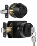 Front Door Lock Set with Deadbolt, Keyed Alike Door Knobs with Lock, 1 Set