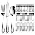 60-Piece Silverware Set for 20, Stainless Steel Flatware, Dishwasher Safe