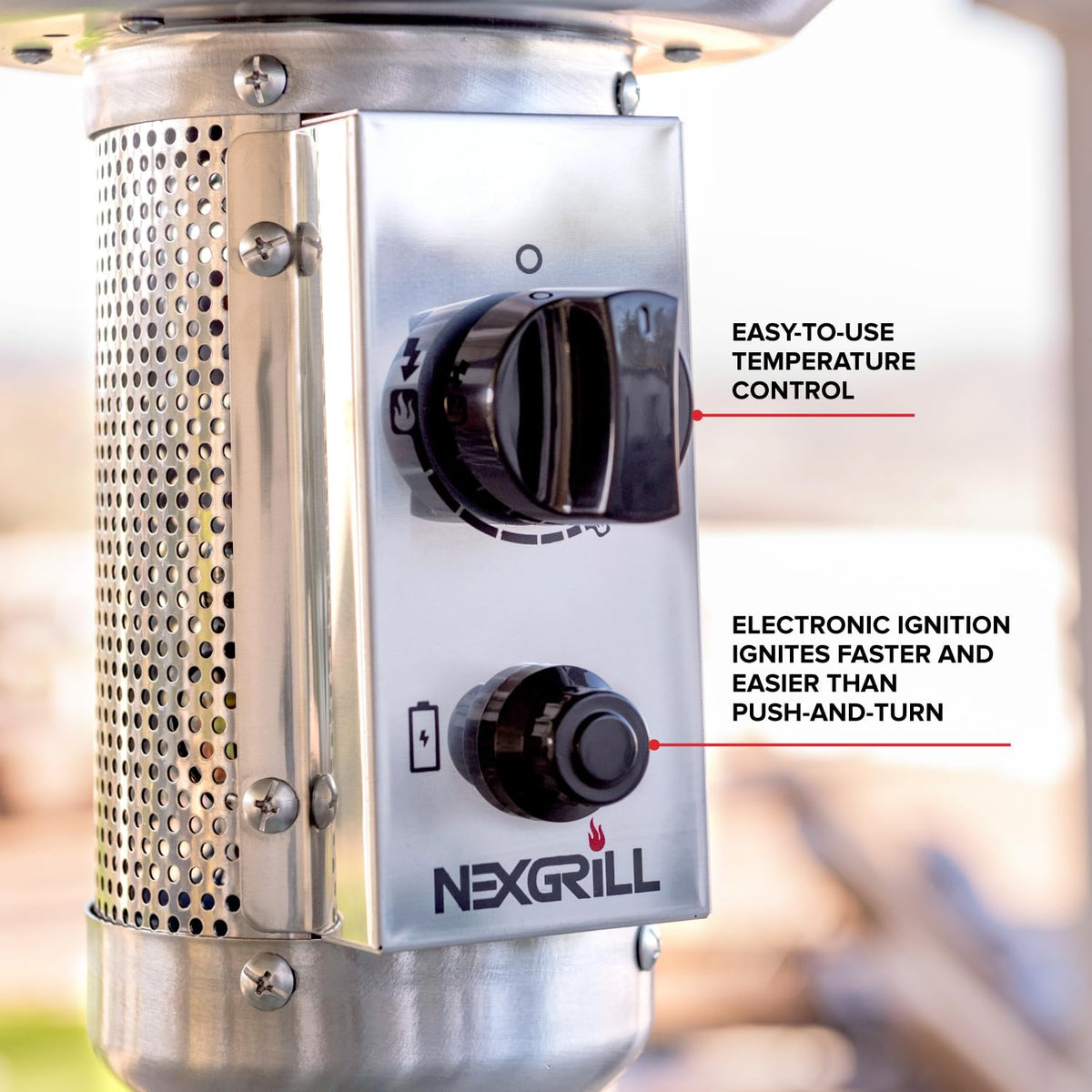 Sundara 92" Stainless Steel Propane Patio Heater with 48, 000 BTUs