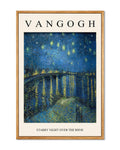 Van Gogh Framed Wall Art Starry Night Over The Rhne Vintage Landscape Print Reproduction Artwork Pictures Bedroom