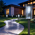 Solar Lawn Lights, 6 Pack, Cool White, 3 Adjustable Heights, IP65