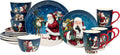 Santa's Secret Piece Holiday Dinnerware Set, Service for Celebrate the magic of Christmas with Santa