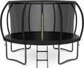 8FT 10FT 12FT 14FT 16FT Trampoline Outdoor for Kids & Adults | Pumpkin Trampolines with Safety Net, Ladder