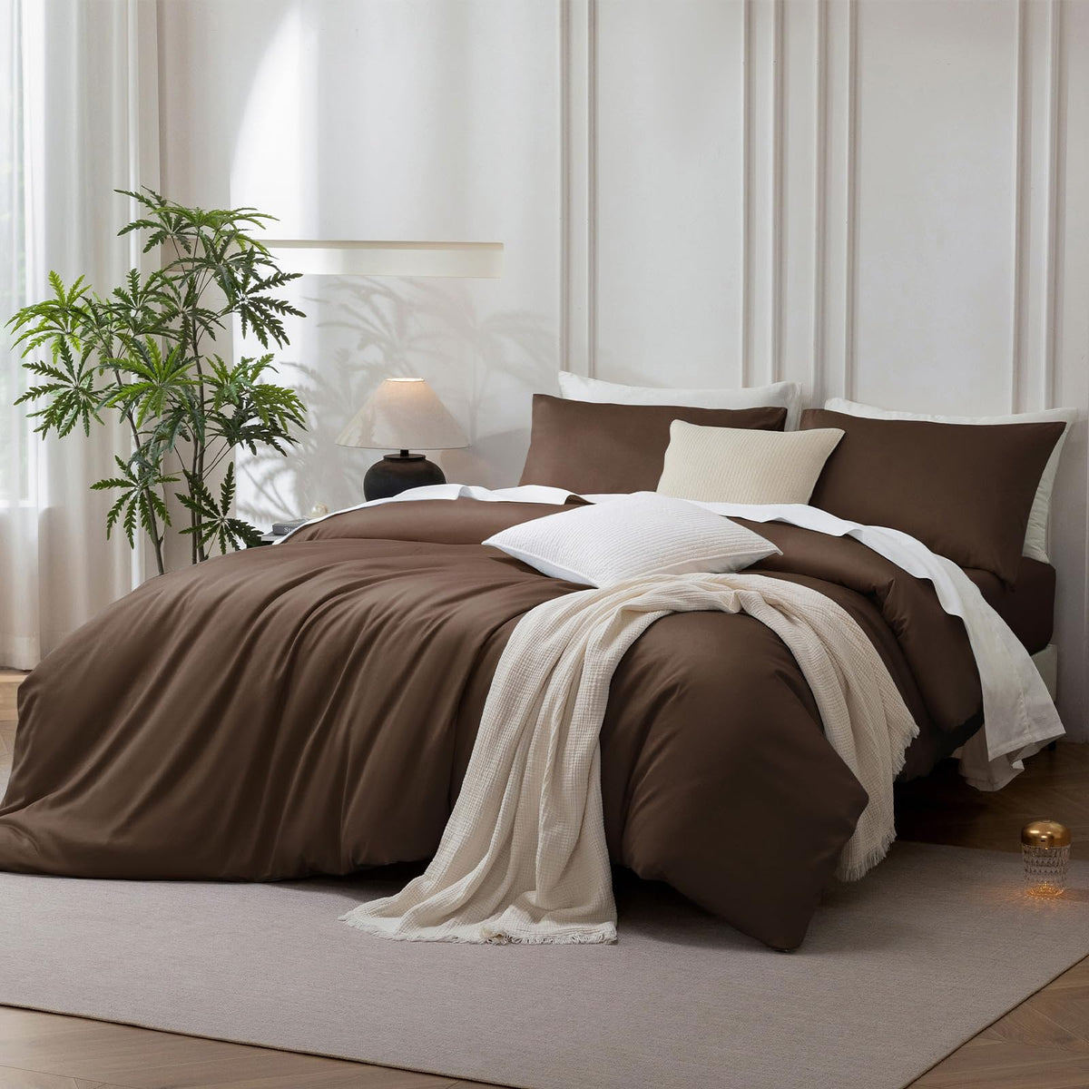 Duvet Cover Set Extra Long Staple Cotton Luxury Cooling Bedding