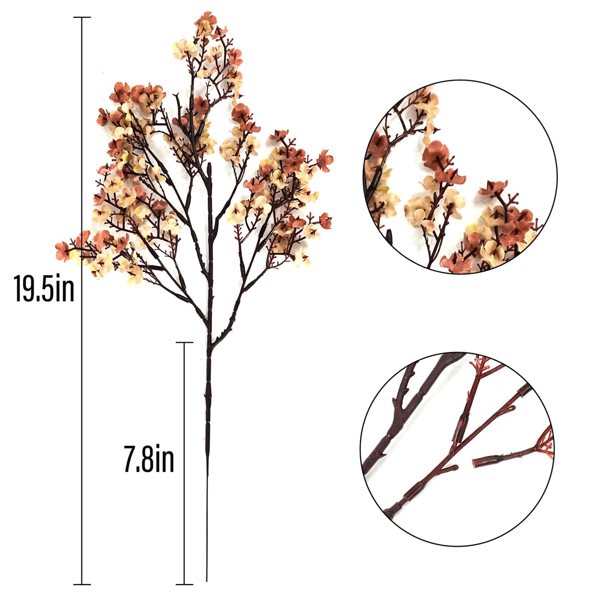 10 Pcs Babys Breath Artificial Flowers Bulk Real Touch Flowers Fake Flowers Silk Flowers Decor Indoor Floral