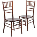 2 Pack HERCULES Series Fruitwood Chiavari Chair