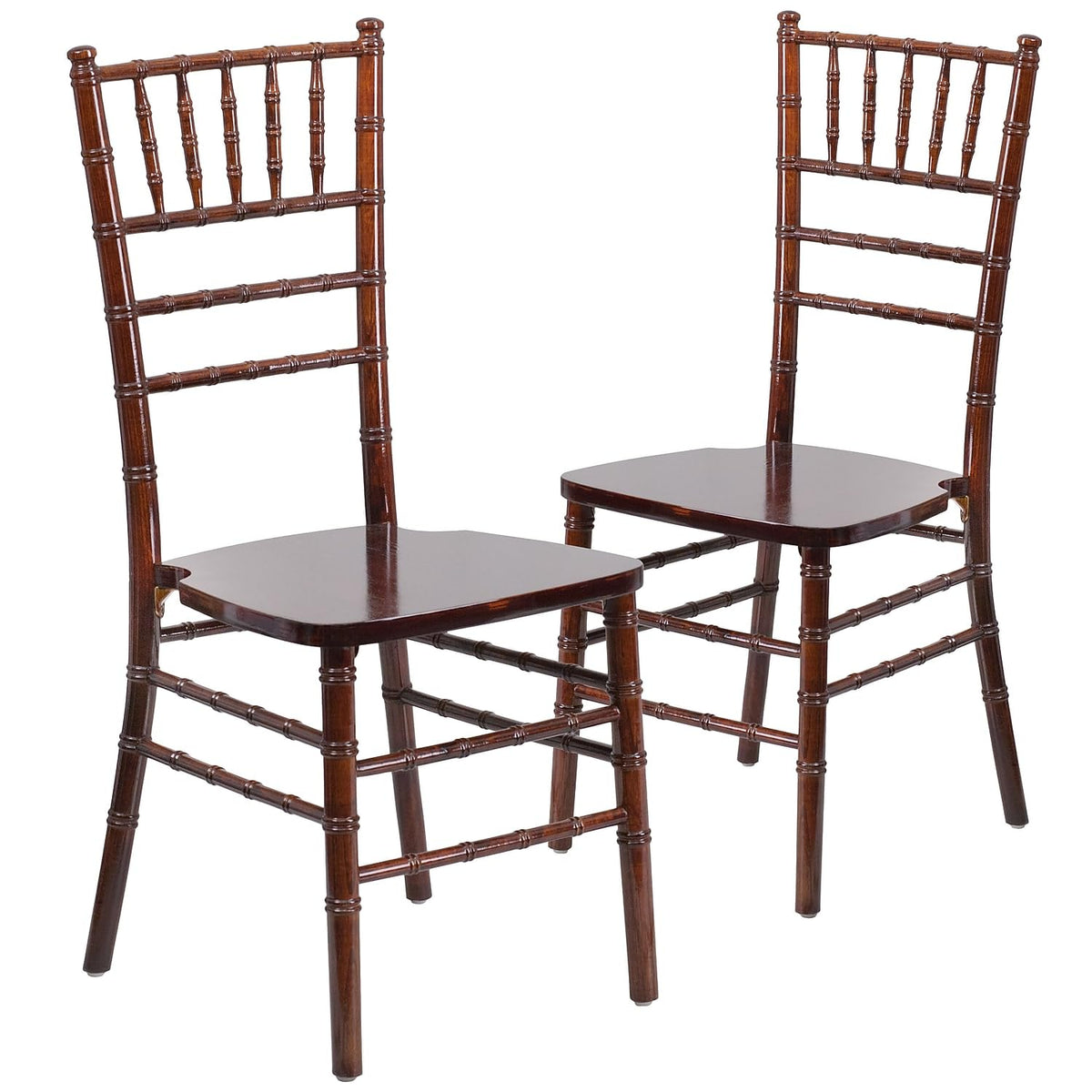 2 Pack HERCULES Series Fruitwood Chiavari Chair
