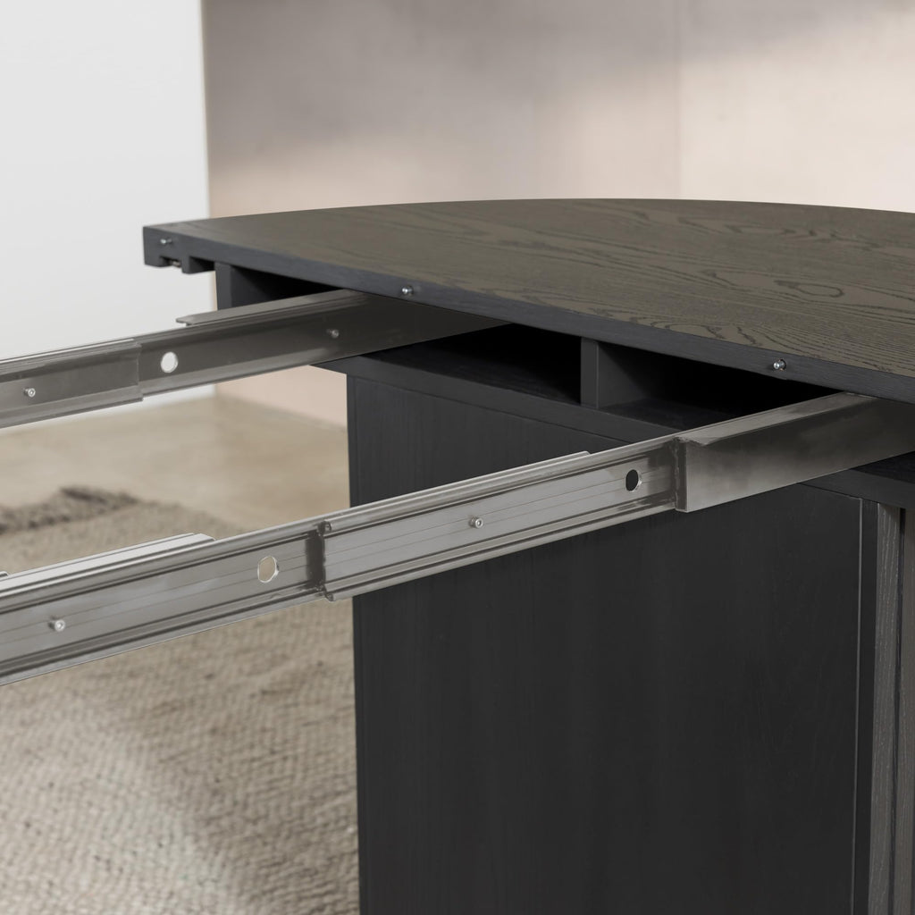 Round Dining Table, Black