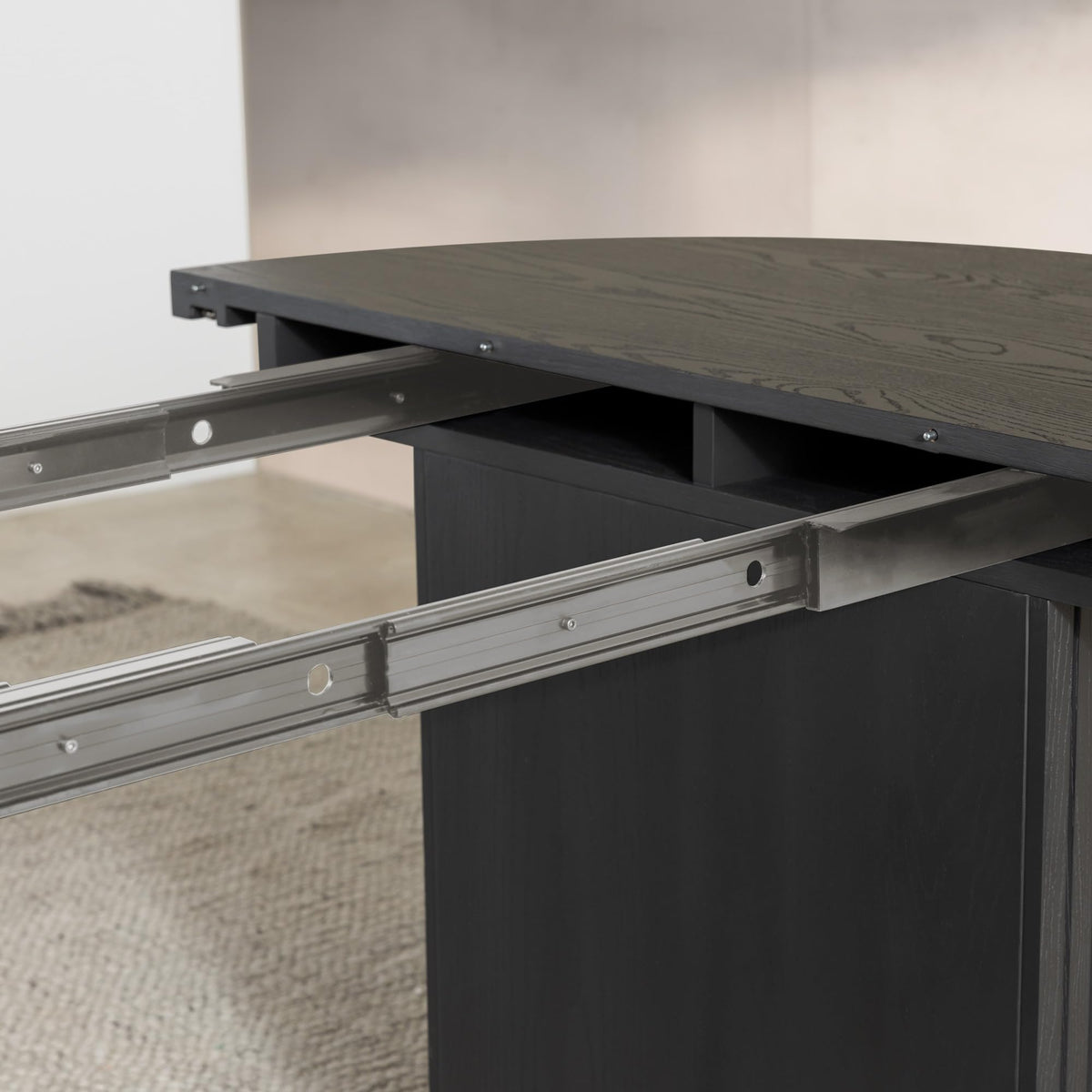 Round Dining Table, Black