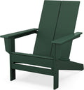 Contemporary Modern Oversized Adirondack Chair in Green