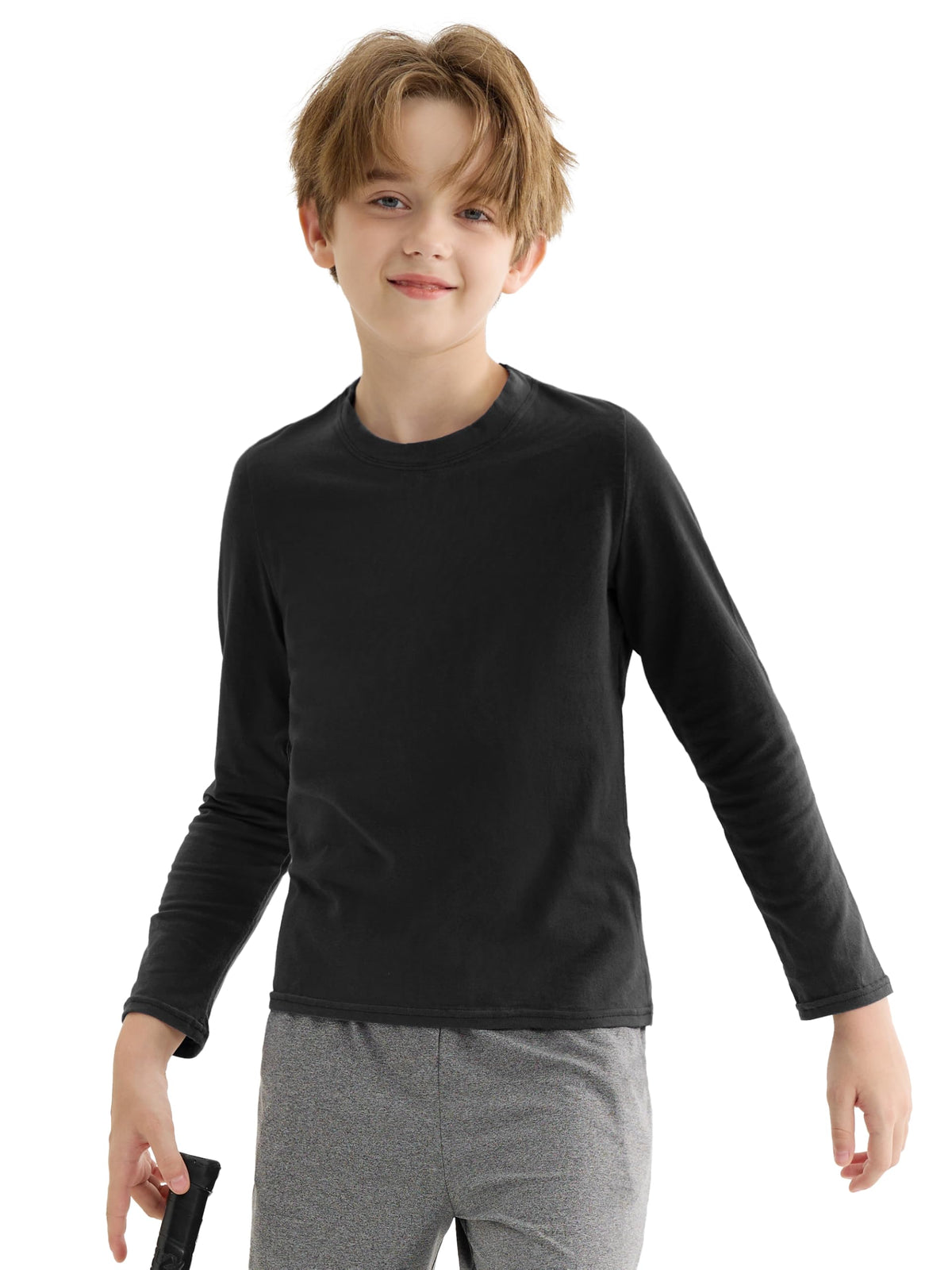 5 Pack Boy and Toddlers Long Sleeve Tees Kids T-Shirts Cotton Top