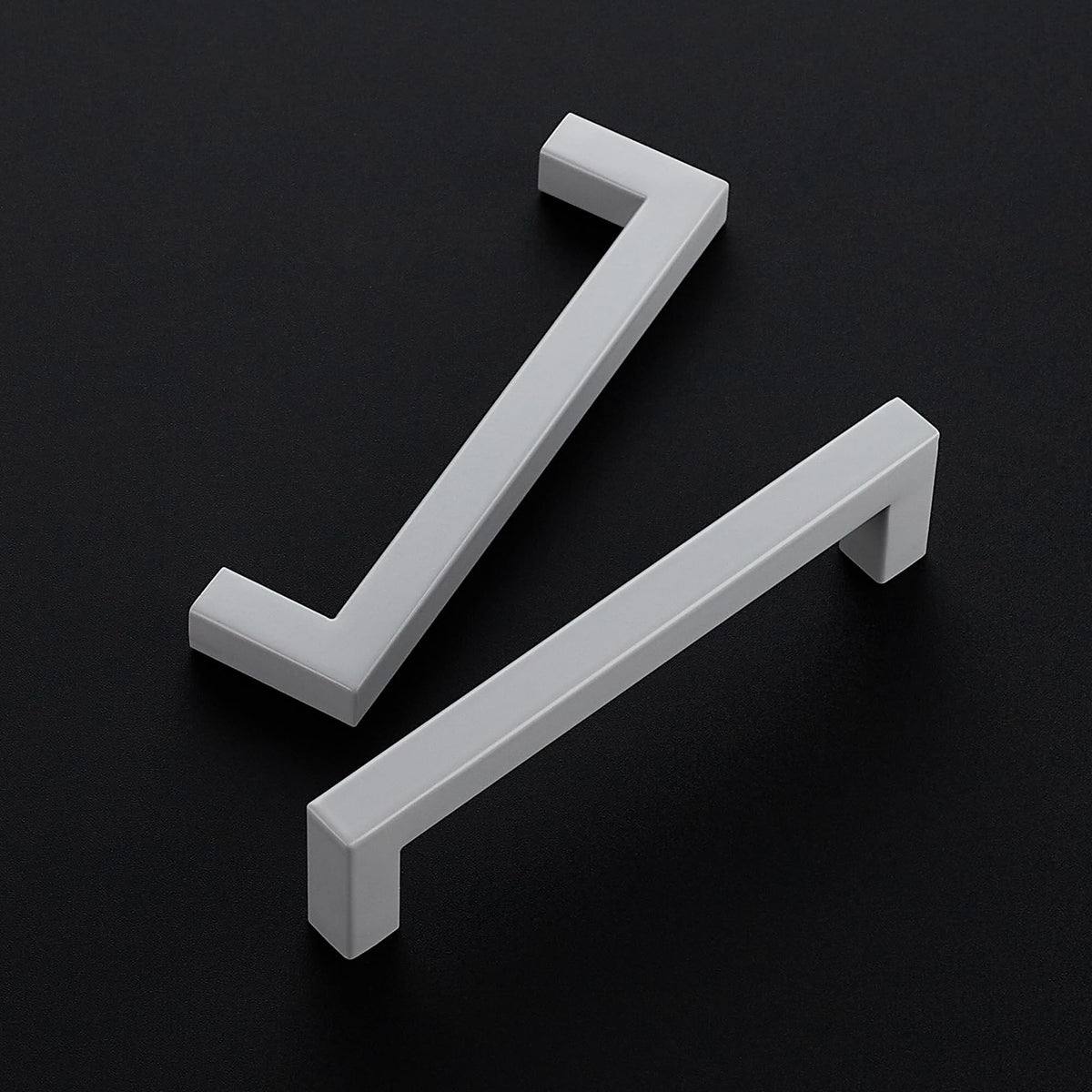 Grey Square Cabinet Handles Drawer Pulls,5 Inch,60 Pack