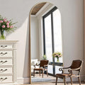 Mirror Full Length, 64"X20" Arched Floor Mirror, Gold