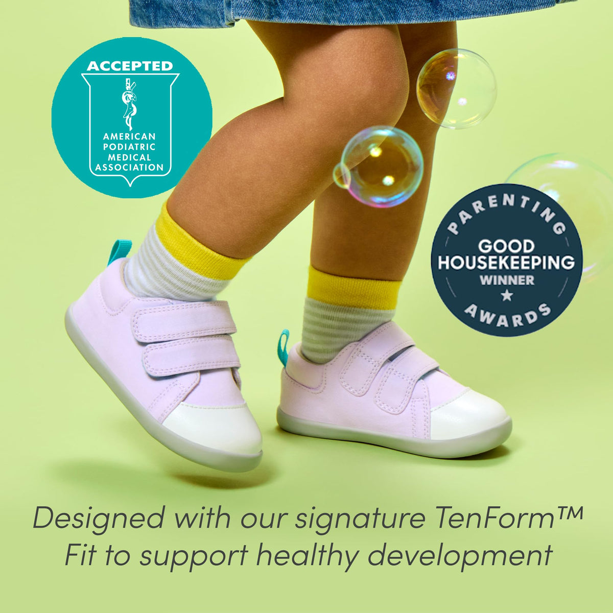 First Walker Baby Walking Shoes, APMA-Accepted Cotton Sneakers