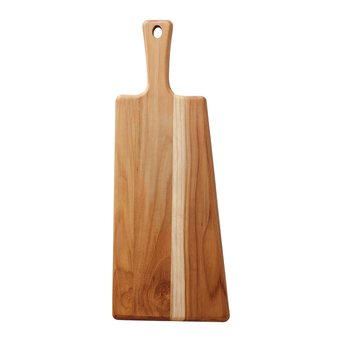 Serving Board 19 in x 7.5 in Teak Wood Rectangle with Handle, 81000/024DS