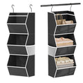 Hanging Closet Organizer Collapsible Bedroom Closet Organization, 3 Shelf