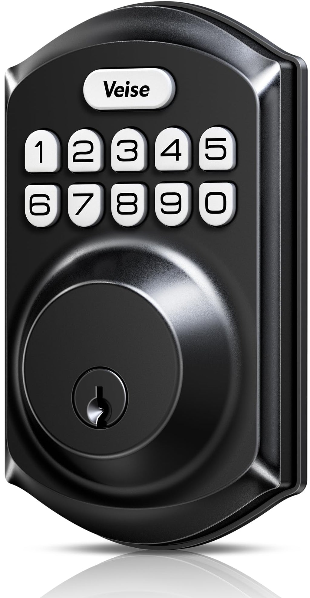 Keyless Entry Deadbolt, Electronic Keypad Lock, Matte Black