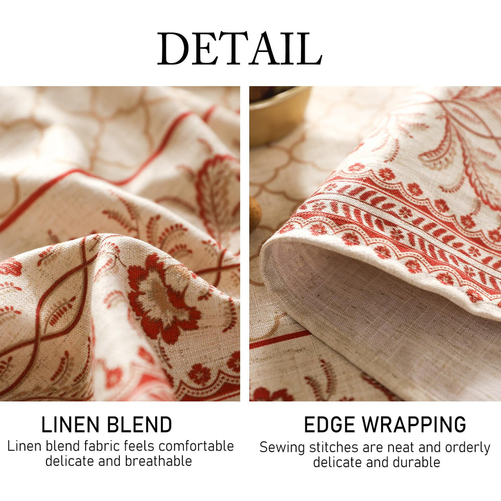 Designer Elegant Round Floral Tablecloth, Diameter 55"