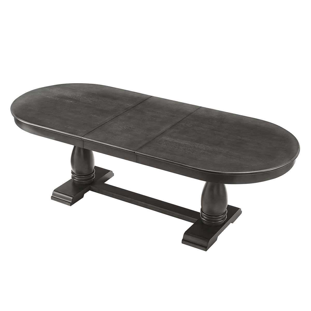 94.06" Extendable Dining Table Large Oval Kitchen Table for 6 8 10 Person, Solid Wood Mid Century Rustic Dining Room