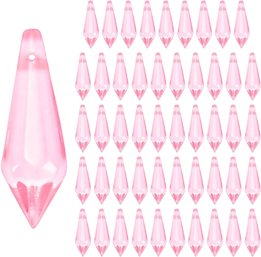 50-Pack Crystal Icicle Prisms