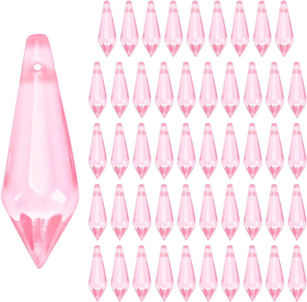 50-Pack Crystal Icicle Prisms