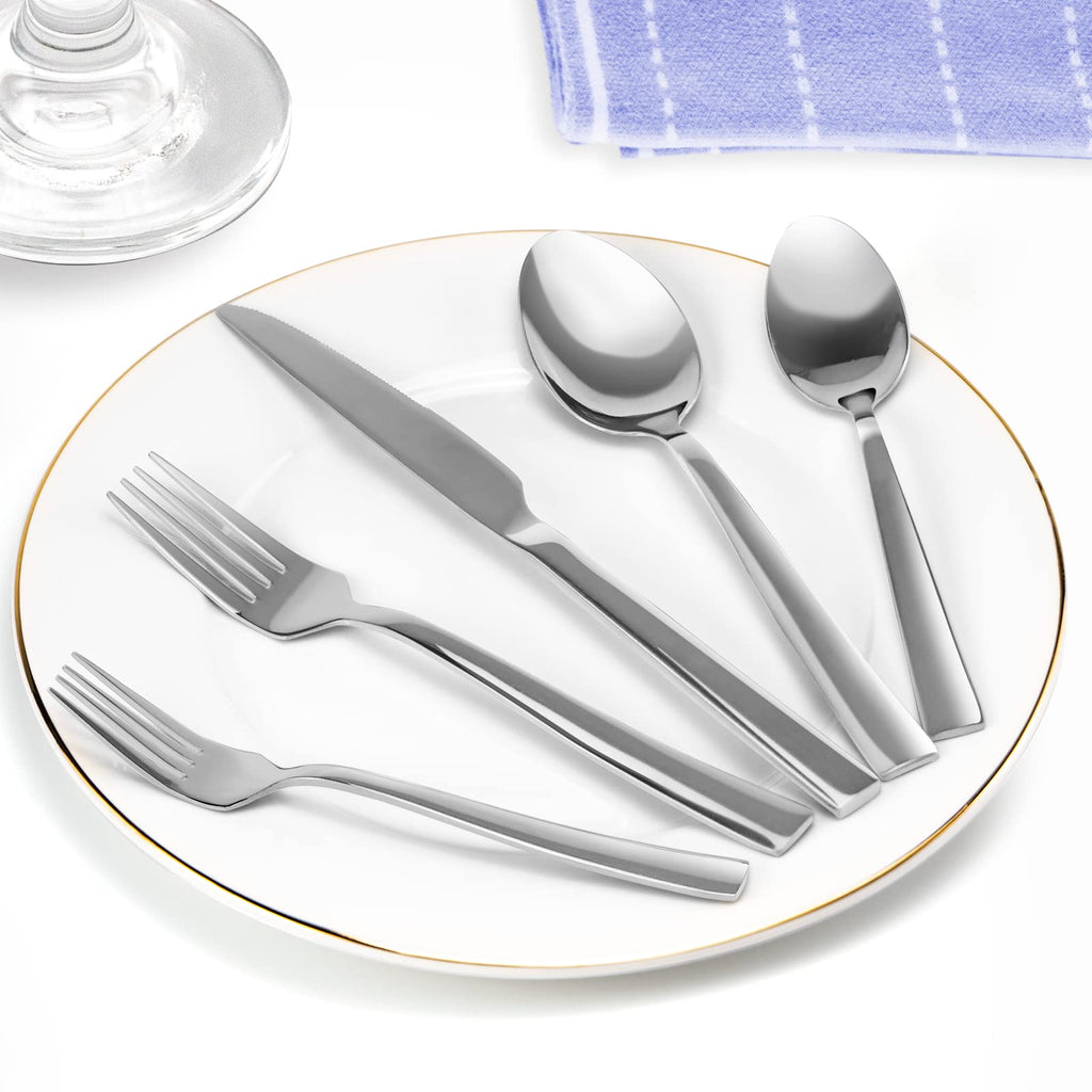 Silverware Set for 8, 40 Pieces Flatware Cutlery Set Stainless Steel