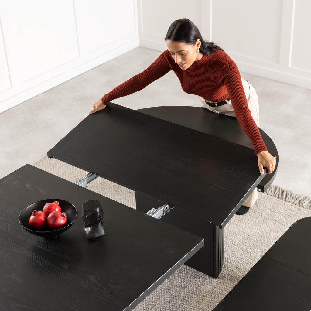 Round Dining Table, Black