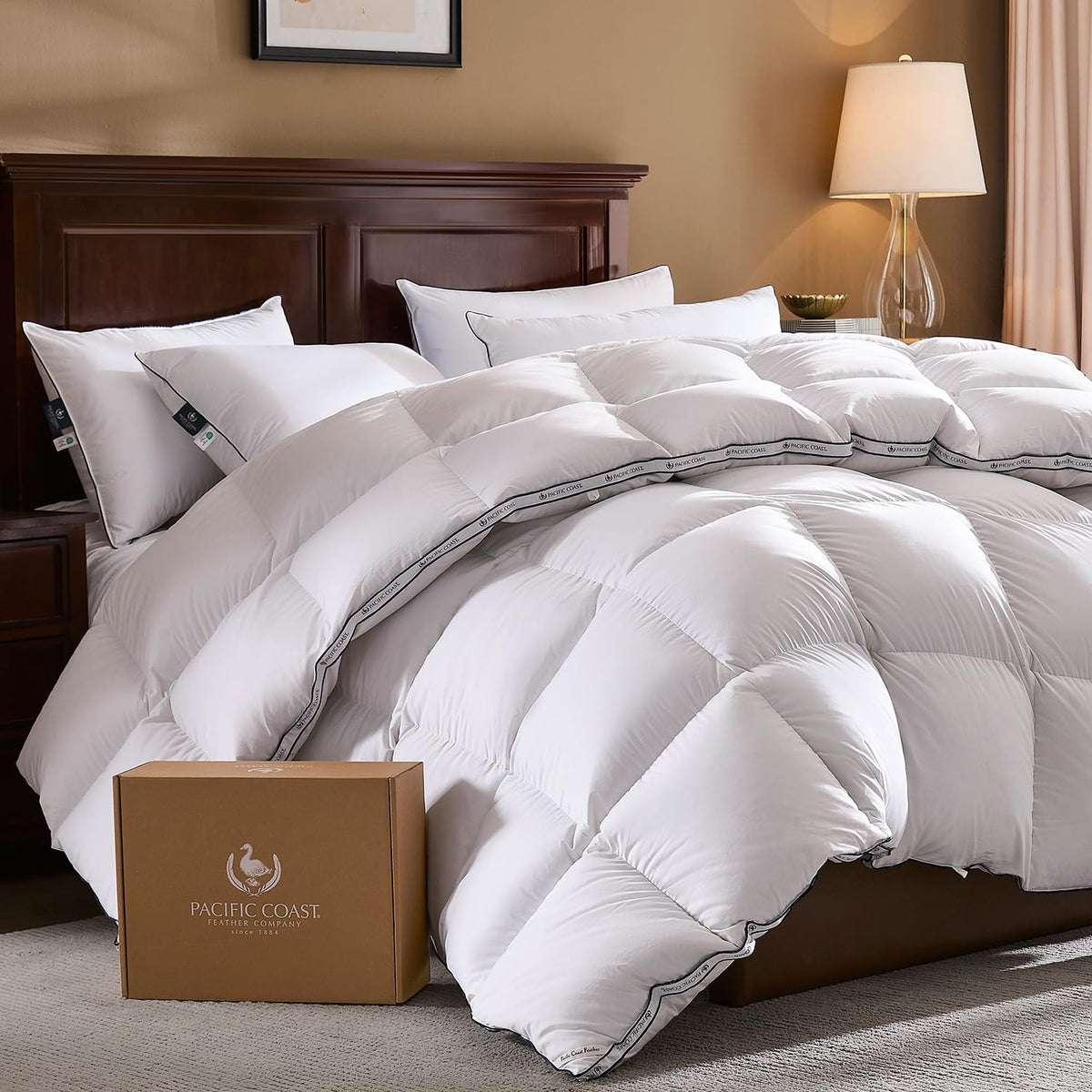 Goose Feather Down Fiber Comforters, Heavyweight Thickened Winter Duvet Insert, Ultra-Soft, Fluffy
