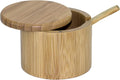 Little Dipper Salt Cellar Bamboo Storage Box with Magnetic Swivel Lid, 6 Ounce Capacity, Includes Salt Spoon