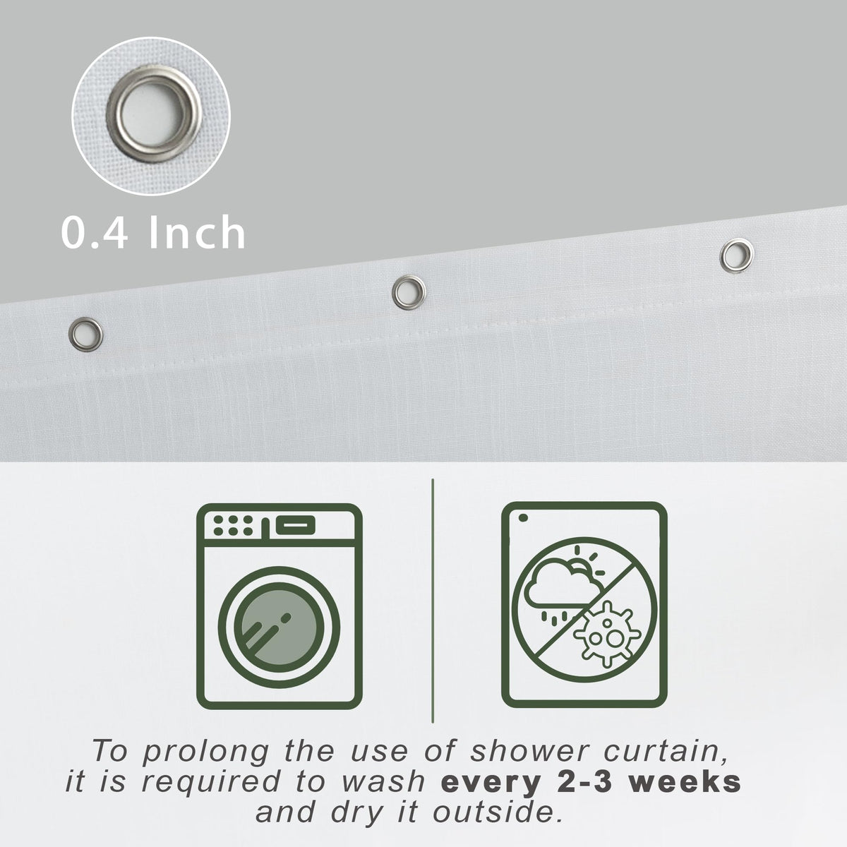 Textured Cloth Farmhouse Shower Curtain Small Stall 36x72 Inch Linen Fabric Half Narrow Waterproof RV Shower Curtains