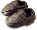 Genuine Leather Soft Sole Baby Moccasin Infant, Toddler (3-6months, Chocolate Feather)