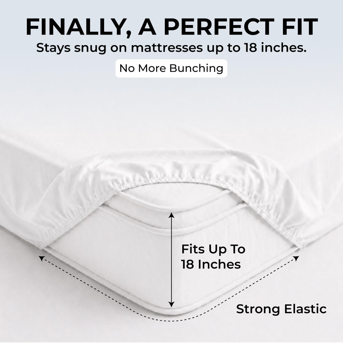 Sheet Set, 500 TC Single-Ply Cotton Sateen, 4-Piece, White