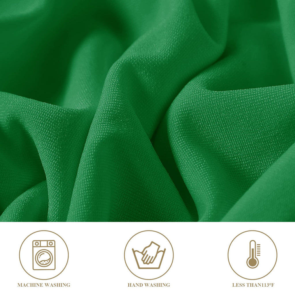 12 Pack Emerald Spandex Folding Waterproof Chair Cover, Stretch Chair Cover Protector for Wedding, Party, Dining