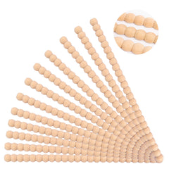 Wood Bobbin Trim Molding Beaded Wood Trim 15.7 Inch Long