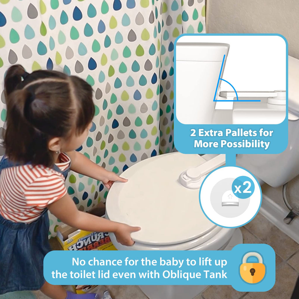 2 Pack Baby Toilet Lock for Child Safety, Toilet Seat Lock