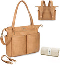 Leather Diaper Bag Backpack Baby Leather Diaper Bag Tote