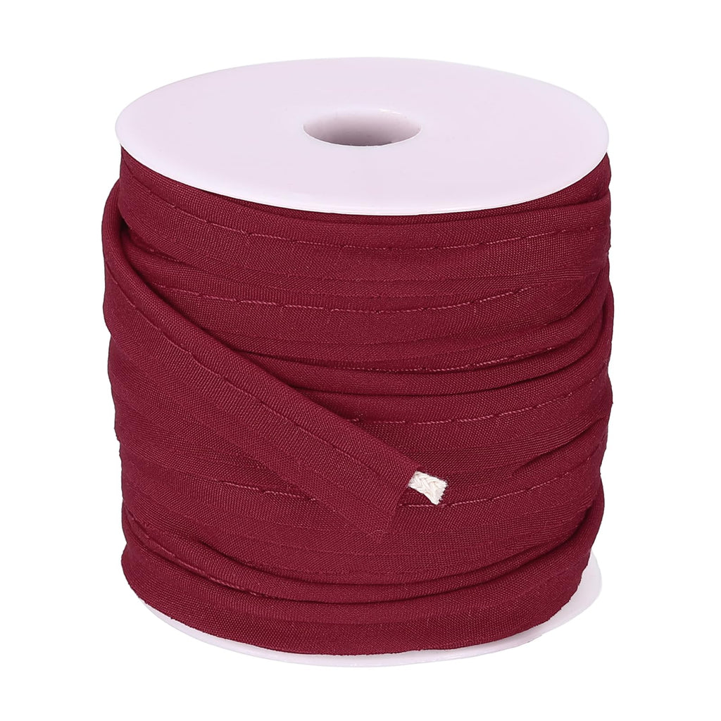 Piping Trim Bias Tape, 3/8 Inch 25 Yards Binding Tape, Wine Red
